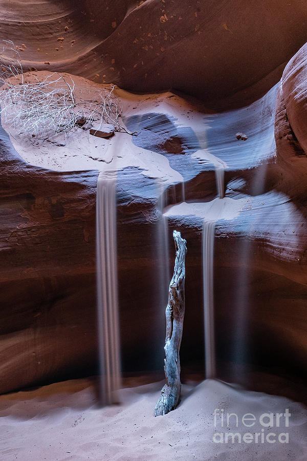 Upper Antelope Canyon - Sandfall Photograph by Craig Shaknis