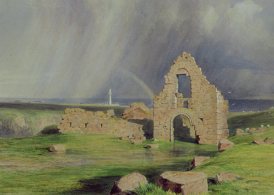 Castle Painting - Upper Boddam Castle by James Giles