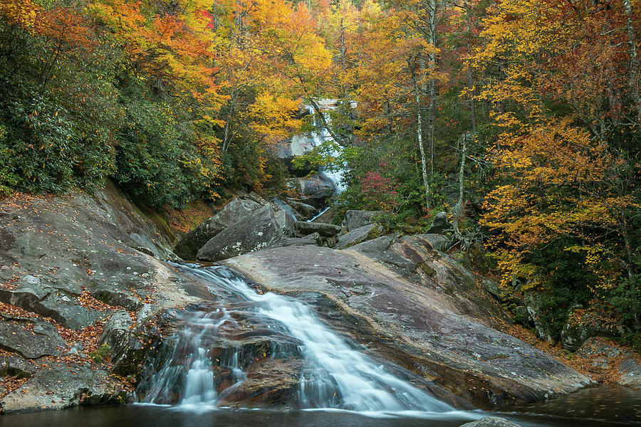 Upper Creek Autumn Paradise Photograph by Chris Berrier