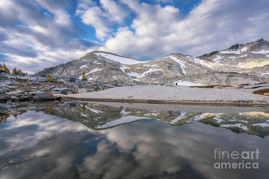 Upper Enchantments Clouds and Sky Reflected Photograph by Mike Reid