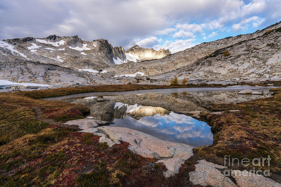 Upper Enchantments Clouds Reflected Photograph by Mike Reid