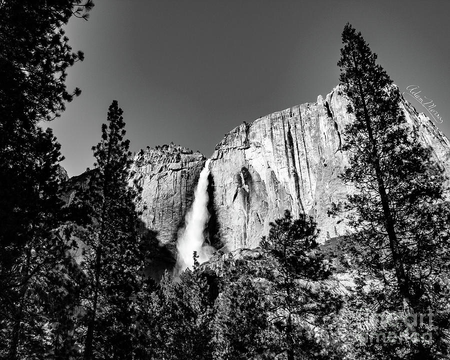 Upper Falls, Black and White Photograph by Adam Morsa