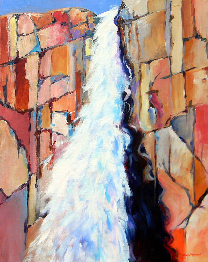 Upper Falls Painting by David  Maynard