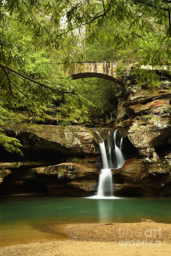 Upper Falls, Hocking Hills State Park Photograph by Larry Ricker