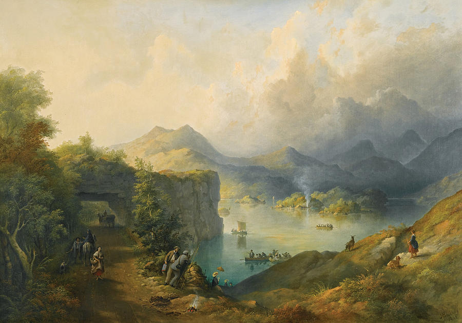 Upper Lake Killarney taken from the Tunnel Painting by Richard Brydges Beechey