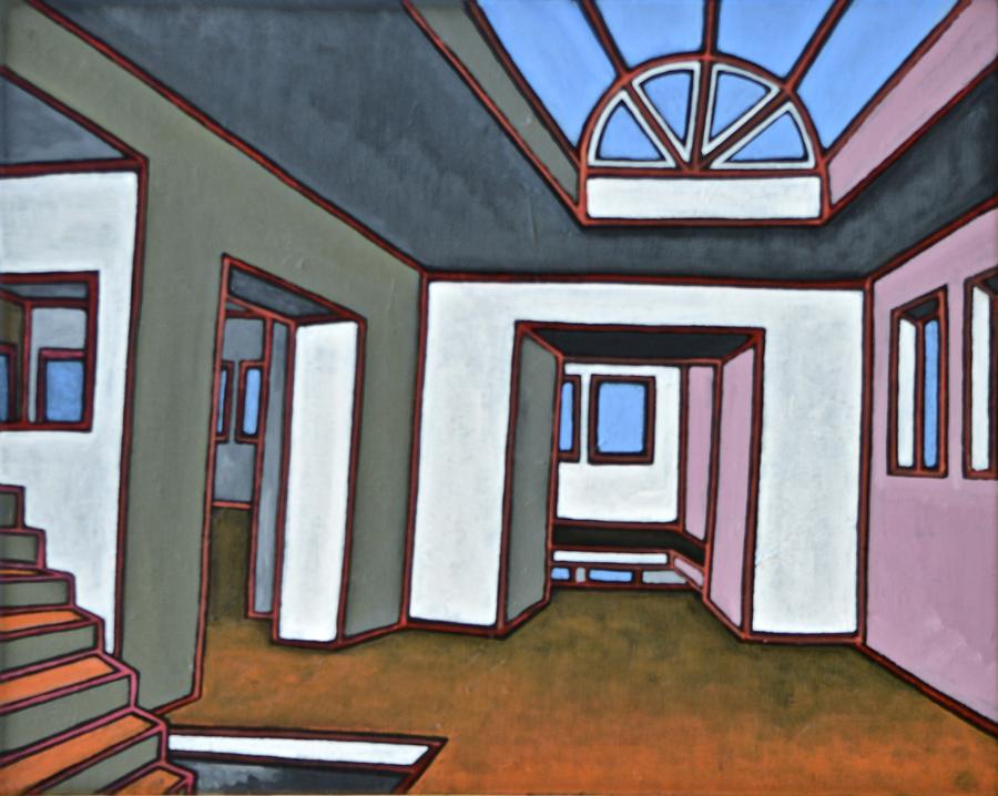 Architecture Painting - Upper Level by John Houseman