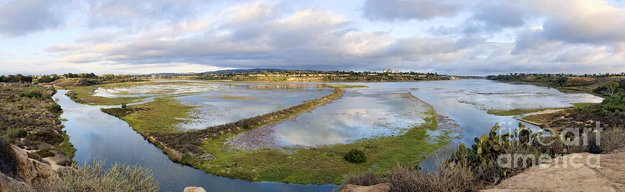 Upper Newport Bay Nature Preserve Panorama Photograph by Eddie Yerkish