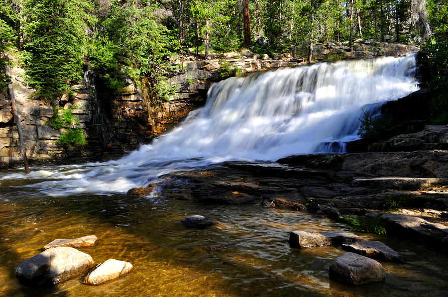 Upper Provo River Falls Photograph by Adam Provance - Fine Art America