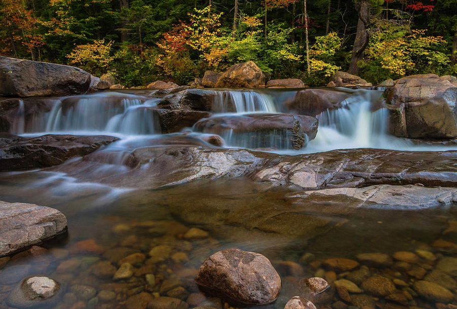 Upper Swift River Falls in White Mountains New Hampshire Photograph by Ranjay Mitra