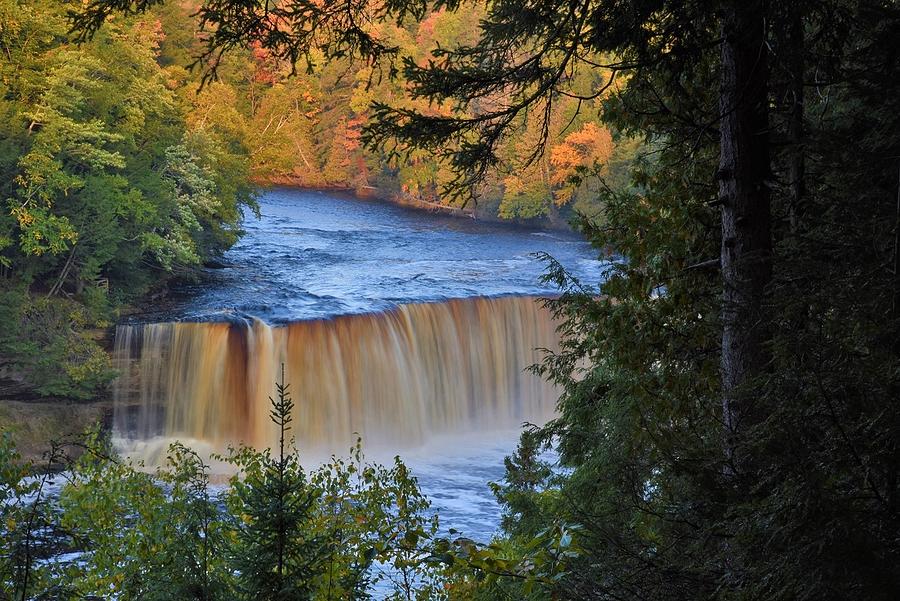 Upper Tahquamenon Falls in October Photograph by Kathryn Lund Johnson