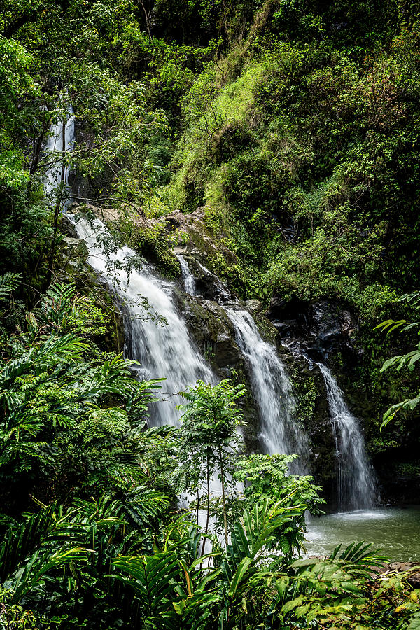 Upper Waikani Falls Photograph by Kelley King