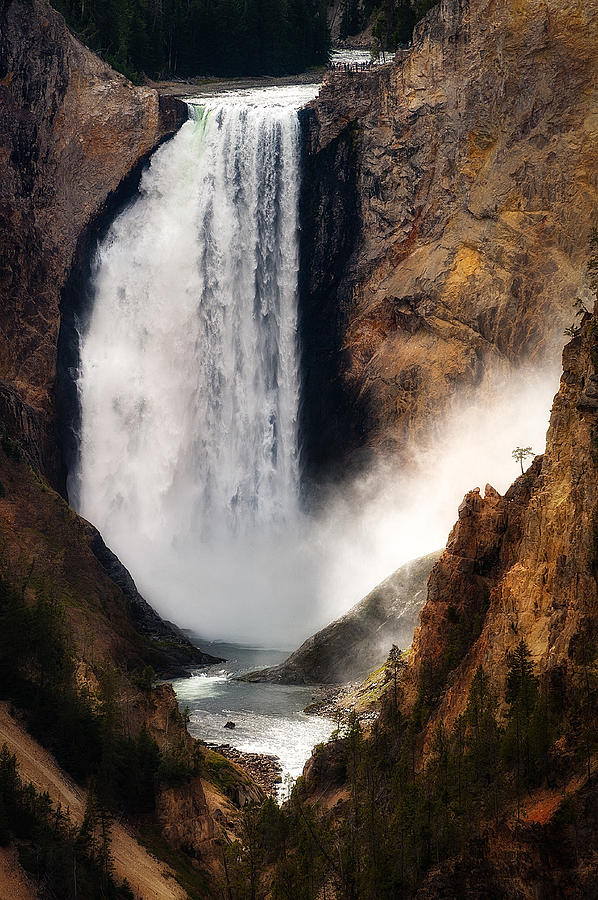 Upper Yellowstone Falls Photograph by Harry Spitz