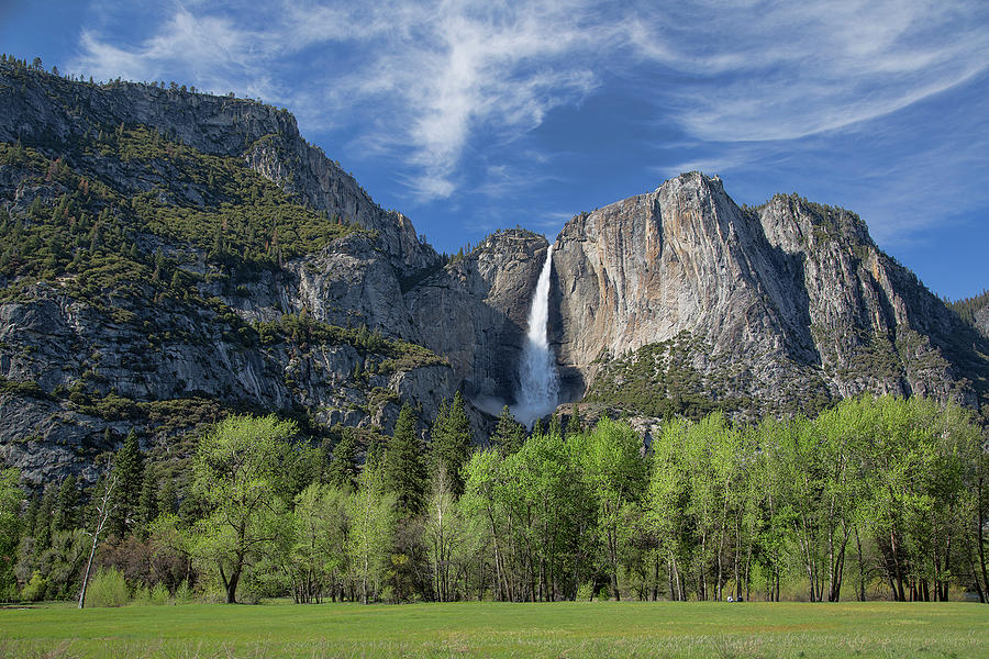 Upper Yosemite Falls in Spring Photograph by Cheryl Strahl