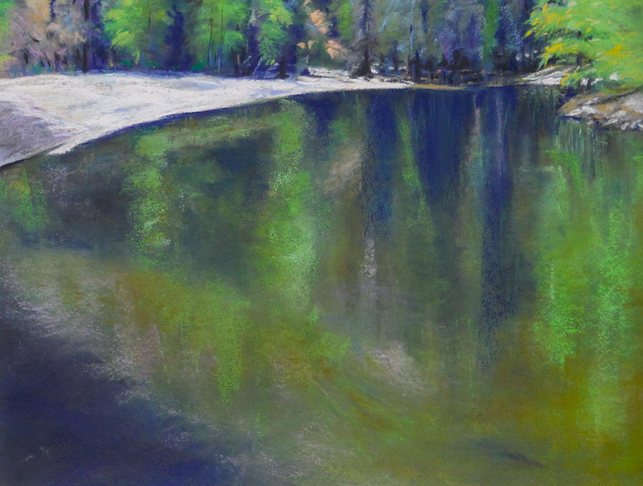 Upriver View Pastel by Sandra Lee Scott