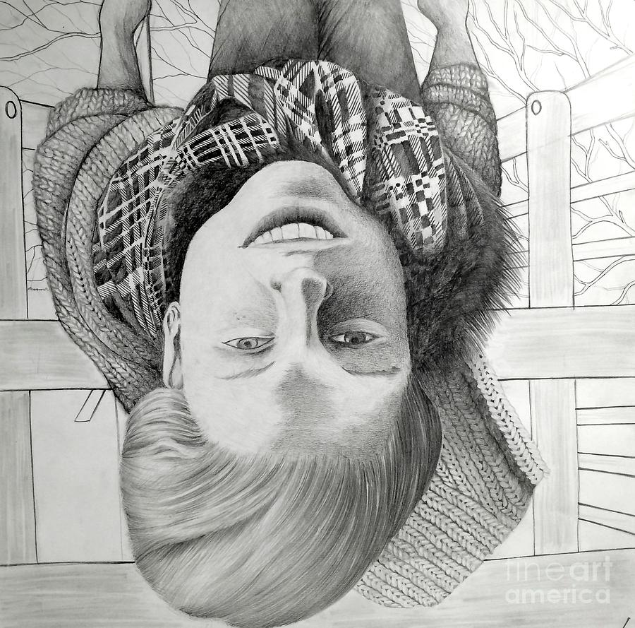 Upside down Drawing by Klaudia Palas