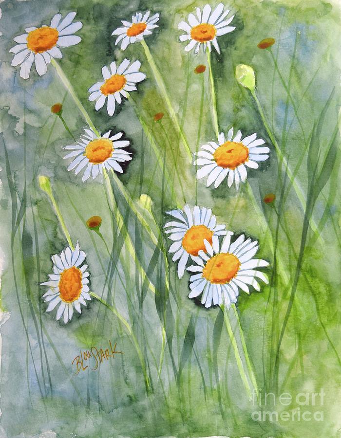 Upsy Daisy  Painting by Barrie Stark