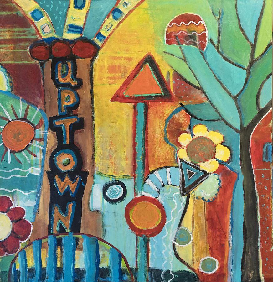 Uptown Dream World Painting by Susan Stone