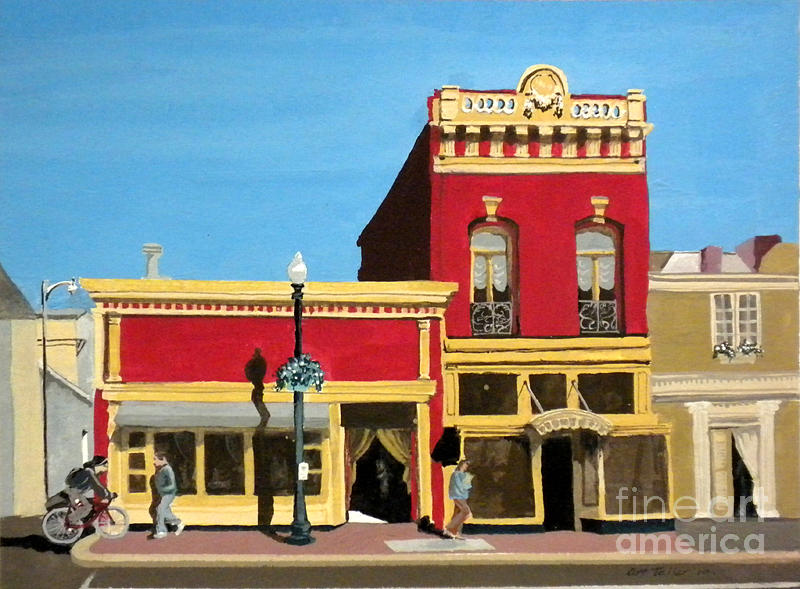 Uptown Shopping Painting by Douglas Teller