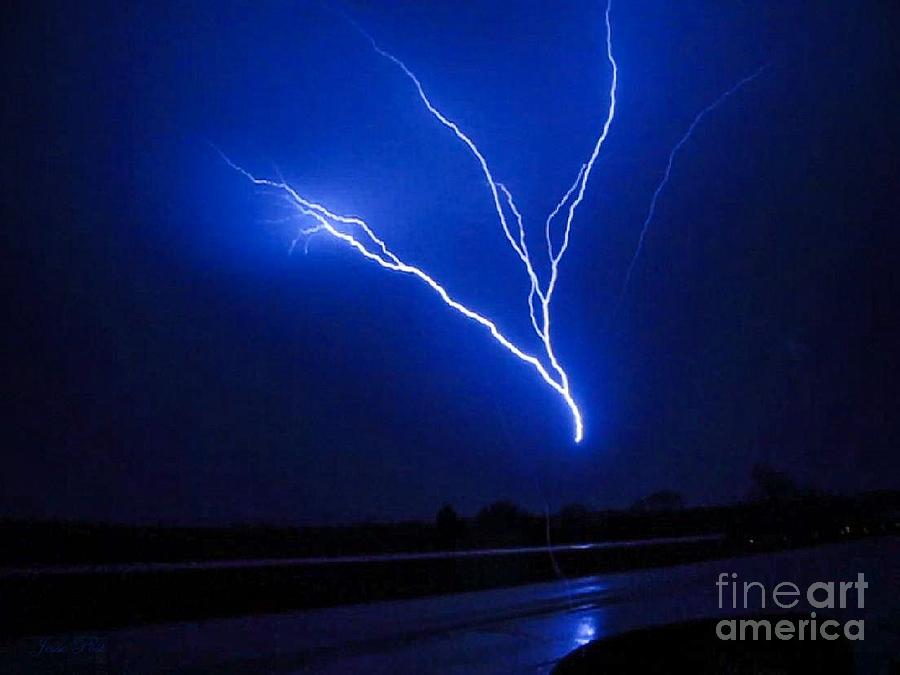 Upward Lightning Photograph by Jesse Post - Pixels