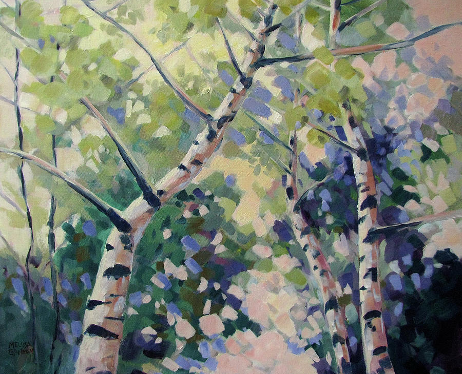 Trees Painting - Upward Swirl by Melissa Gannon Trees Painting - Upward Swirl by Melissa Gannon