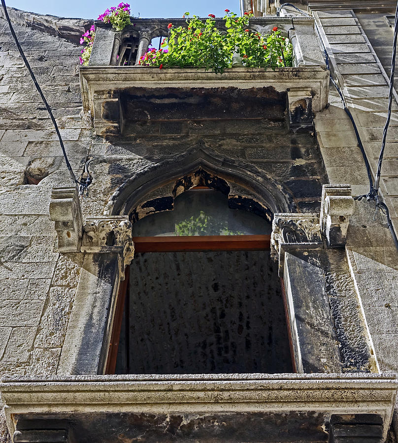 Upward View Of Balcony In Split Croatia Photograph by Rick Rosenshein
