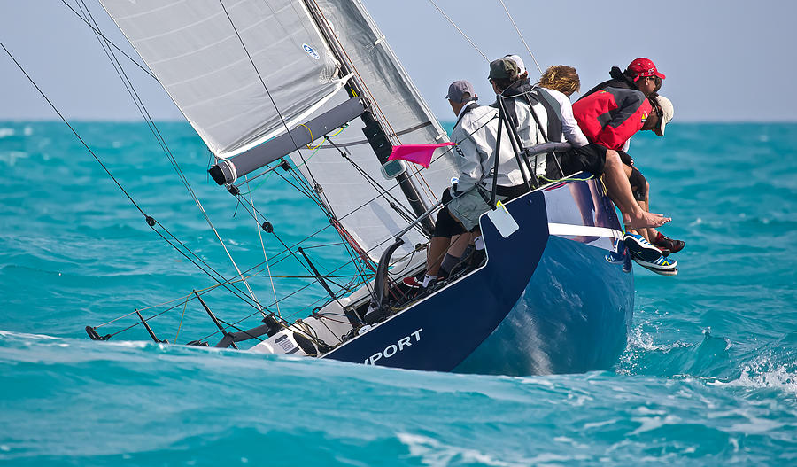 Upwind at Key West Photograph by Steven Lapkin