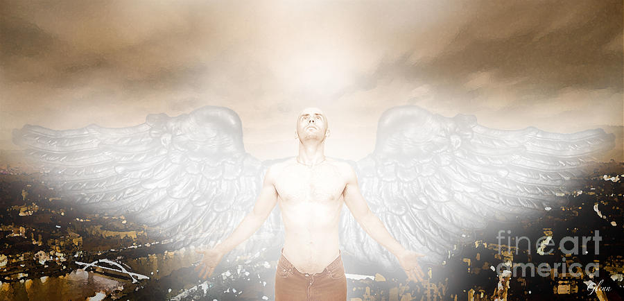 Urban Angel Mixed Media - Urban Angel by Carrie Ann Jackson Urban Angel Mixed Media - Urban Angel by Carrie Ann Jackson