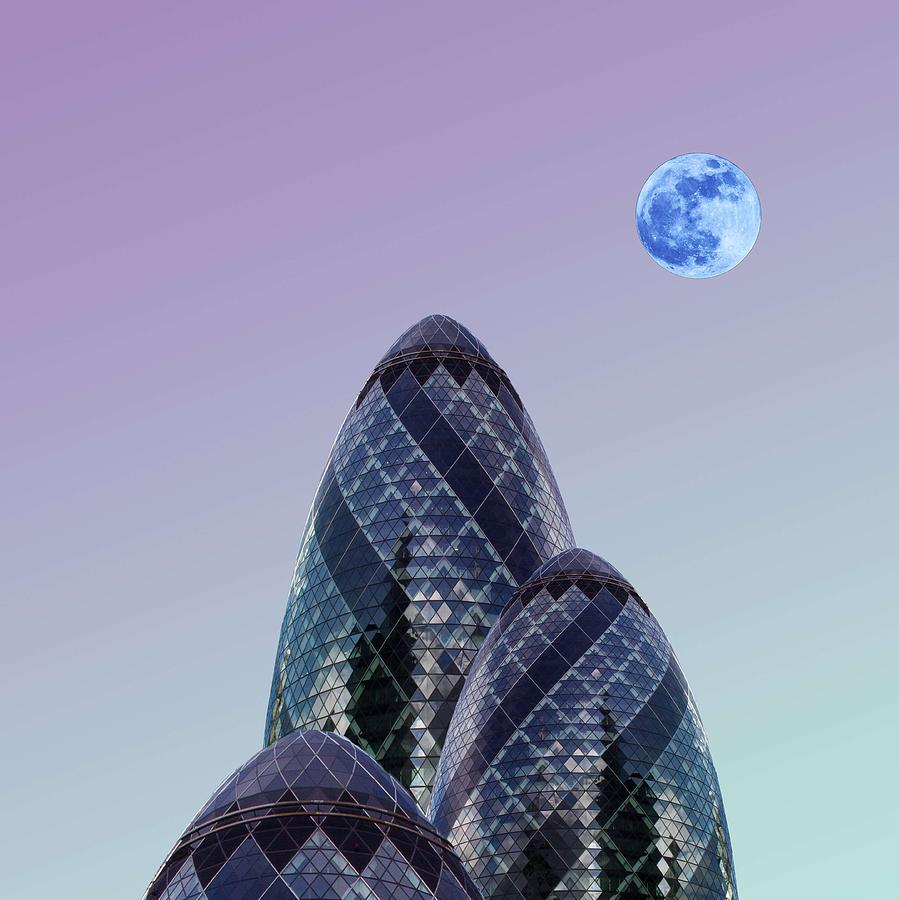Urban Architecture - London, United Kingdom 8s Painting by Celestial Images