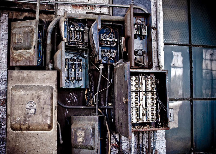 Urban Decay  Fuse Box Photograph by Edward Myers