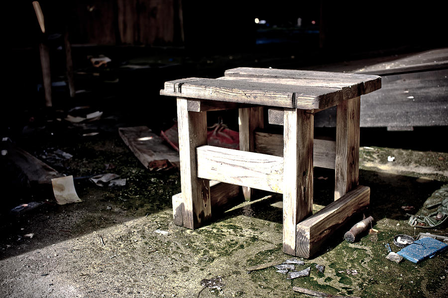 Urban Decay  Stool Photograph by Edward Myers