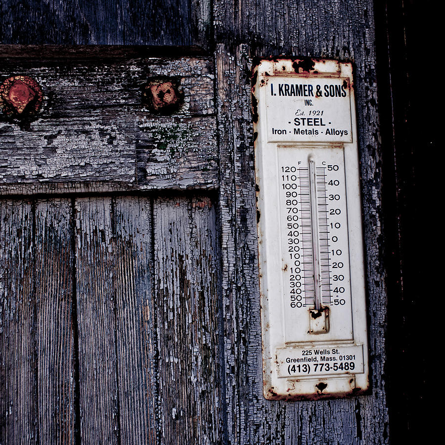 Urban Decay  Thermometer Photograph by Edward Myers