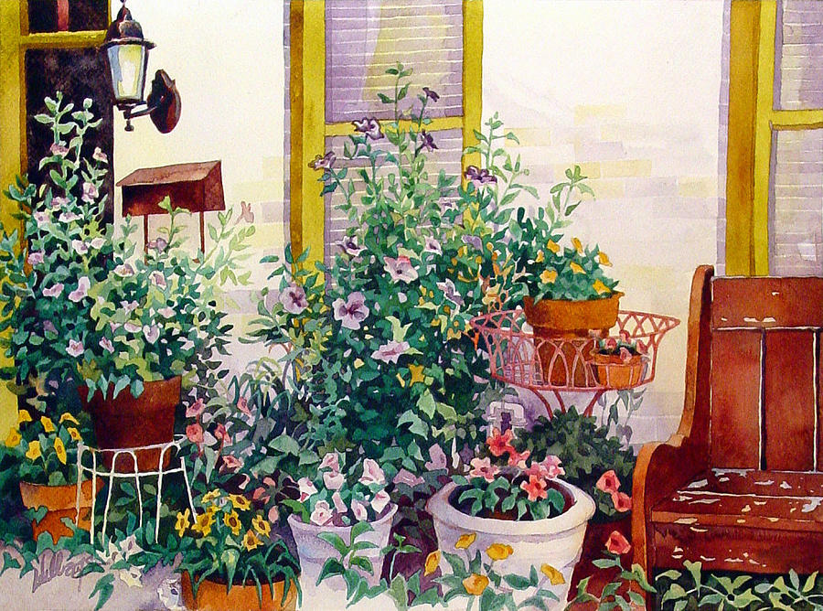 Urban Garden Painting by Mick Williams
