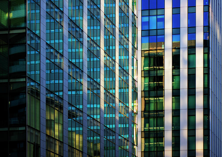 Abstract Photograph - Urban kaleidoscope perpendicular 4 by Shoji Fujita