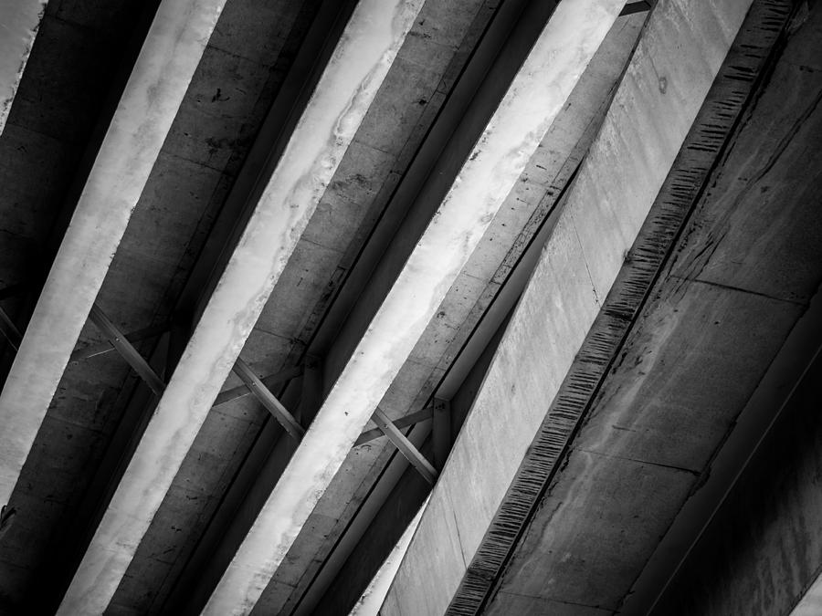 Architecture Photograph - Urban Rib Cage - Number One by Kaleidoscopik Photography