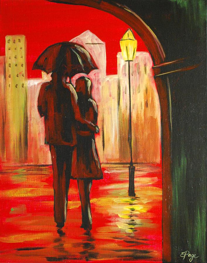 Urban Romance Painting by Emily Page