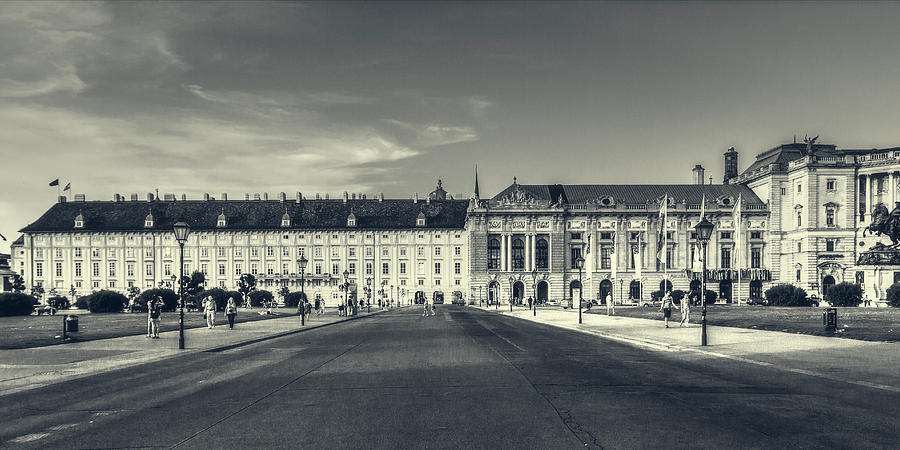 Urban view at Hofburg Palace Photograph by Roberto Pagani