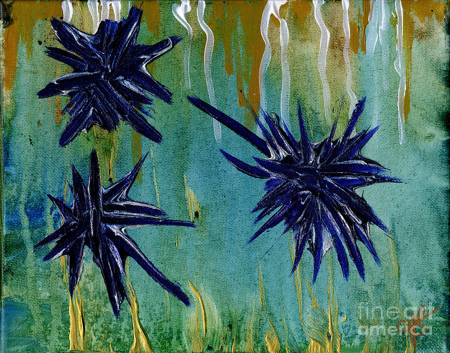Urchins Painting by Julia Stubbe