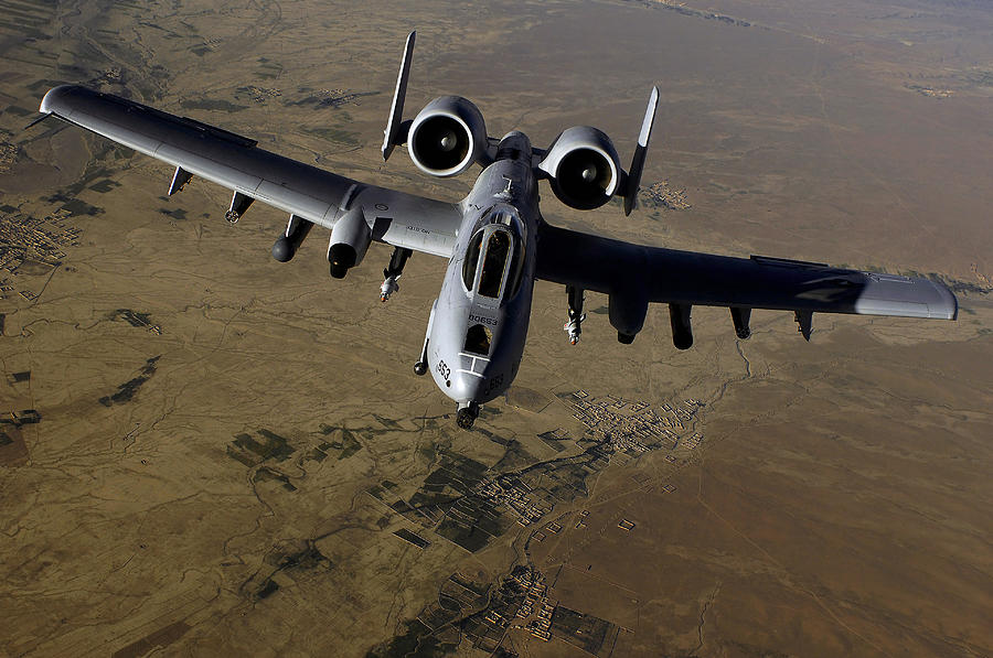 Airplane Photograph - U.s. Air Force A-10 Thunderbolt by Stocktrek Images