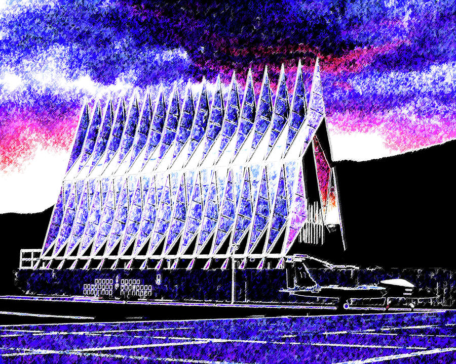 US Air Force Academy Mixed Media by DJ Fessenden