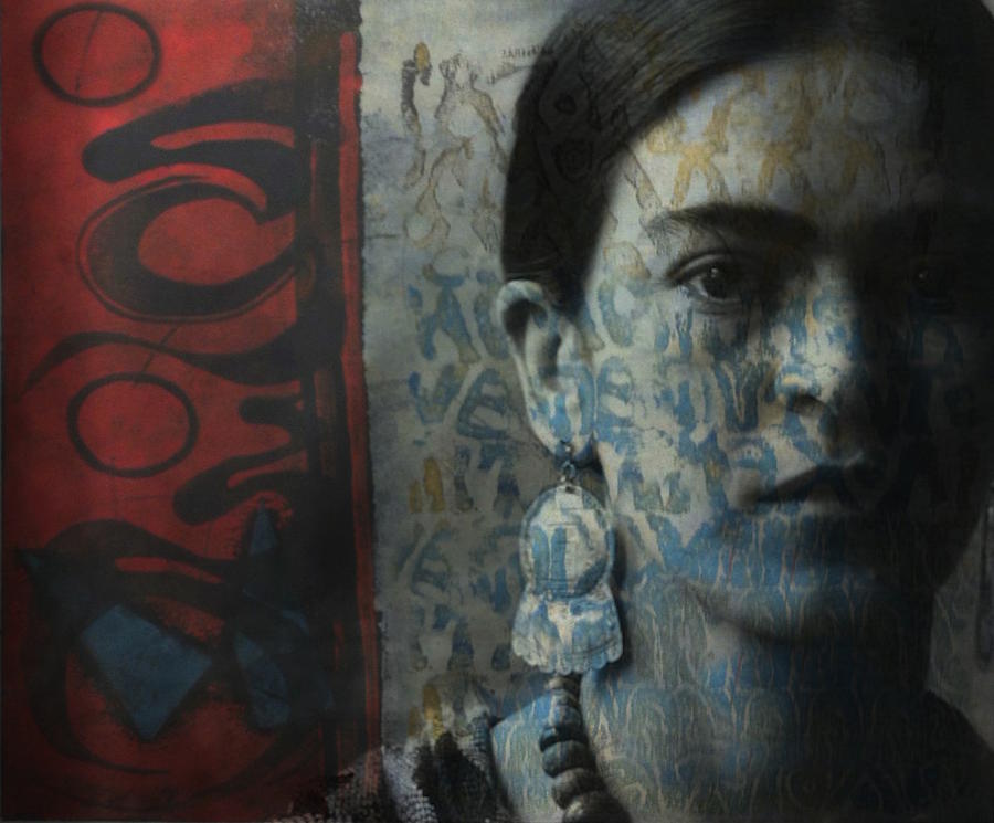 Portrait Digital Art - Us And Them - Frida Kahlo by Paul Lovering
