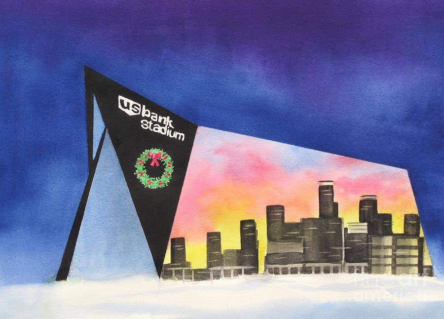 Minneapolis Painting - US Bank Stadium by Deborah Ronglien