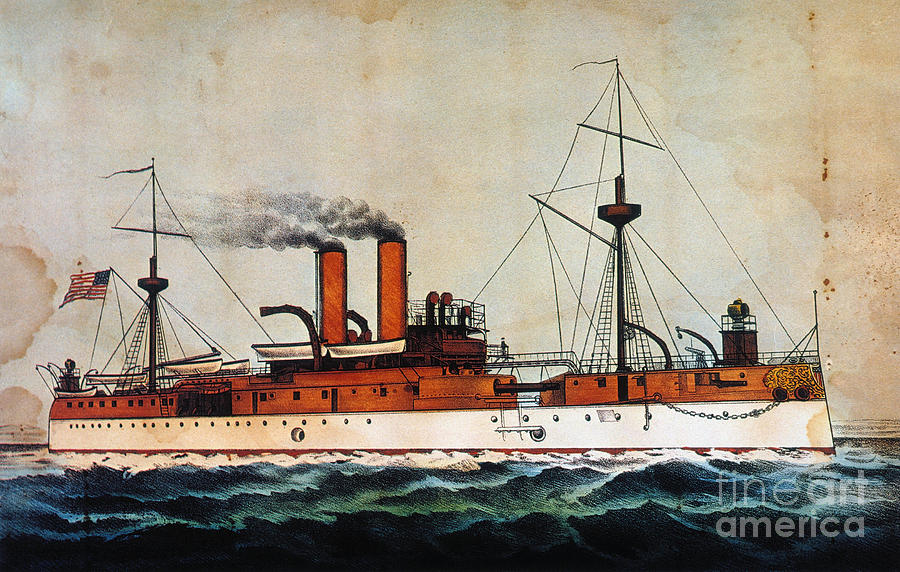 U.s. Battleship Maine 1898 Photograph by Granger