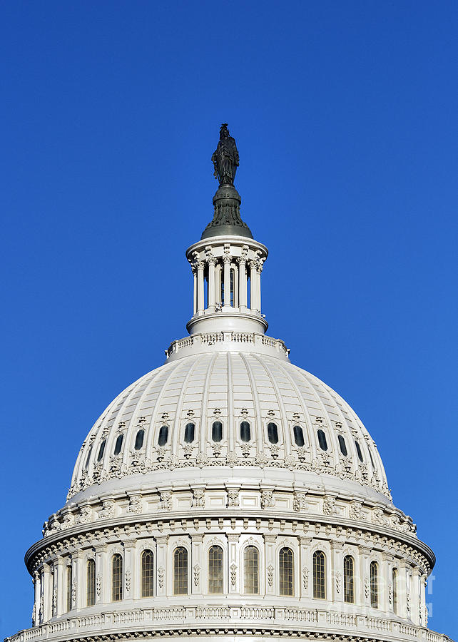 Washington D.c. Photograph - US Capitol Building Dome by John Greim