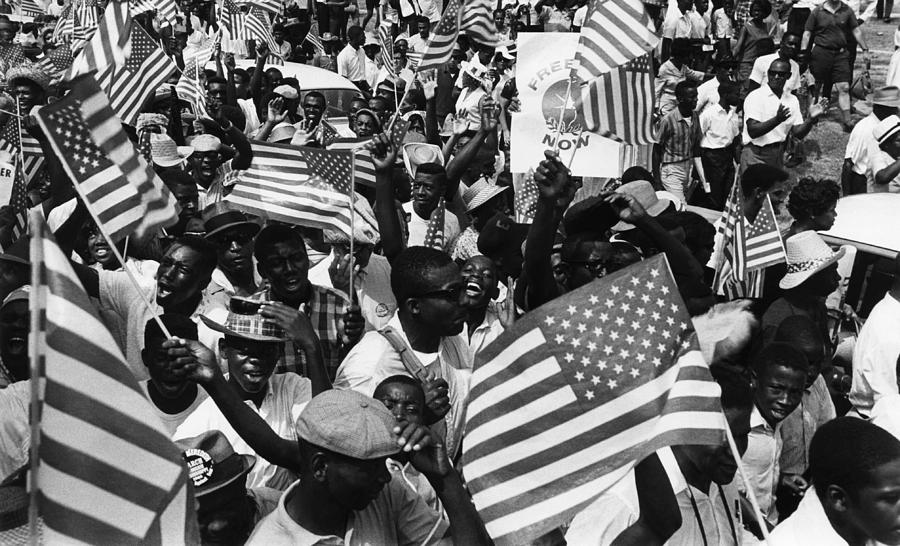 Us Civil Rights. Demonstrators Rallying Photograph by Everett