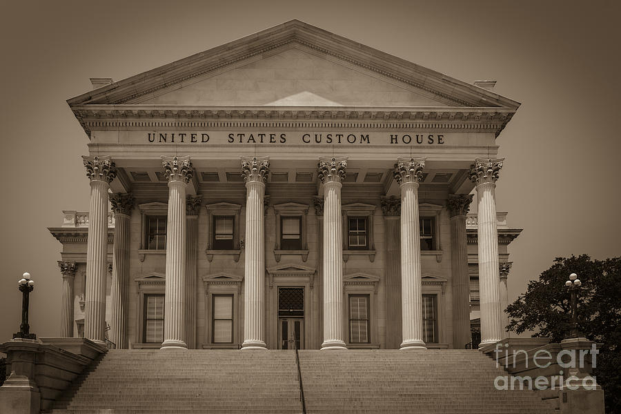 US Custom House Charleston  Photograph by Dale Powell