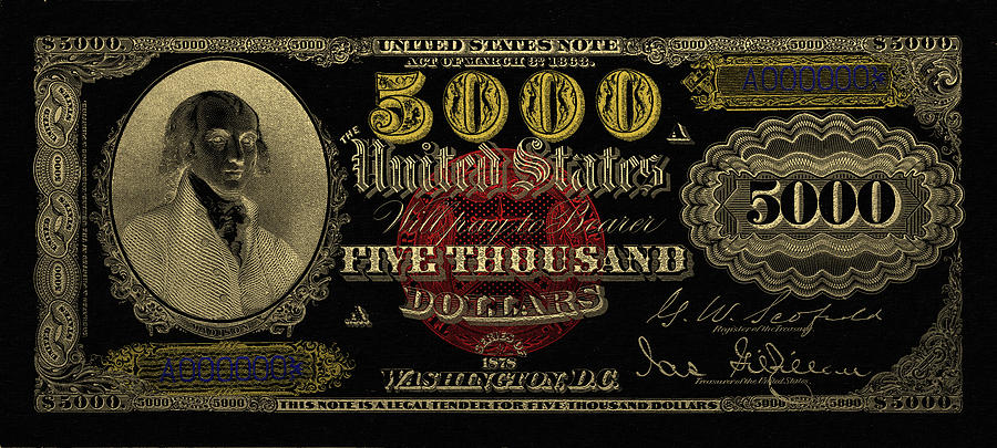 USA 10 000 dollars 1878 Reproductions UNC