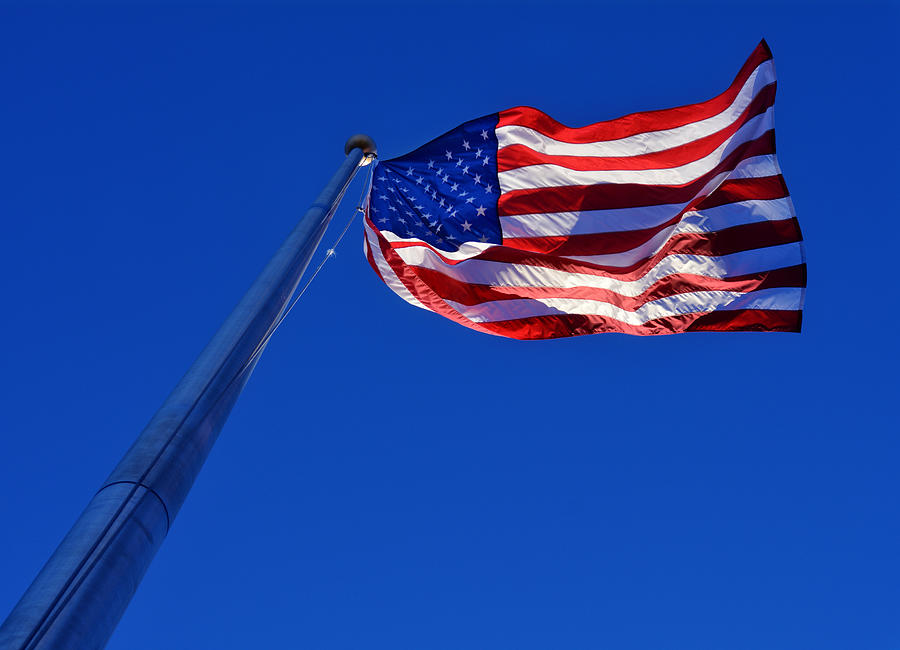 U.S. Flag in Sunlight Photograph by Greg and Chrystal Mimbs