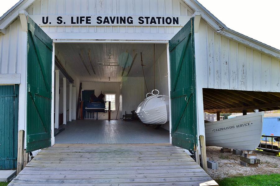 US Lifesaving Station Interior Photograph by Kim Bemis