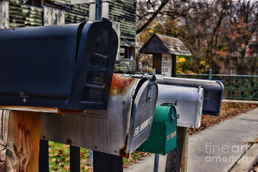 US Mailboxes Photograph by Paul Ward