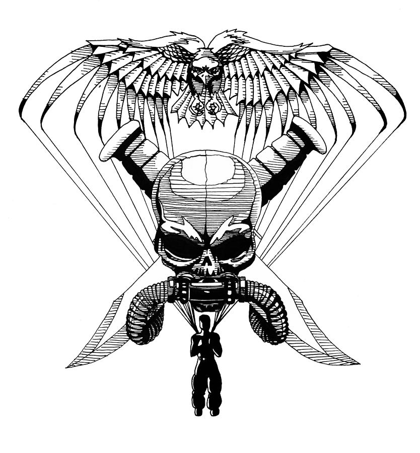 US Marine Corp Recon Drawing by Scarlett Royale